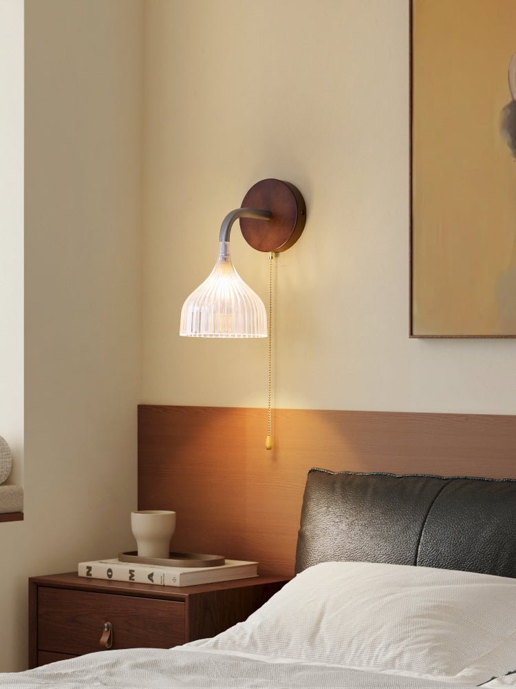 Cimararae elegantie klassieke Houten wandlamp