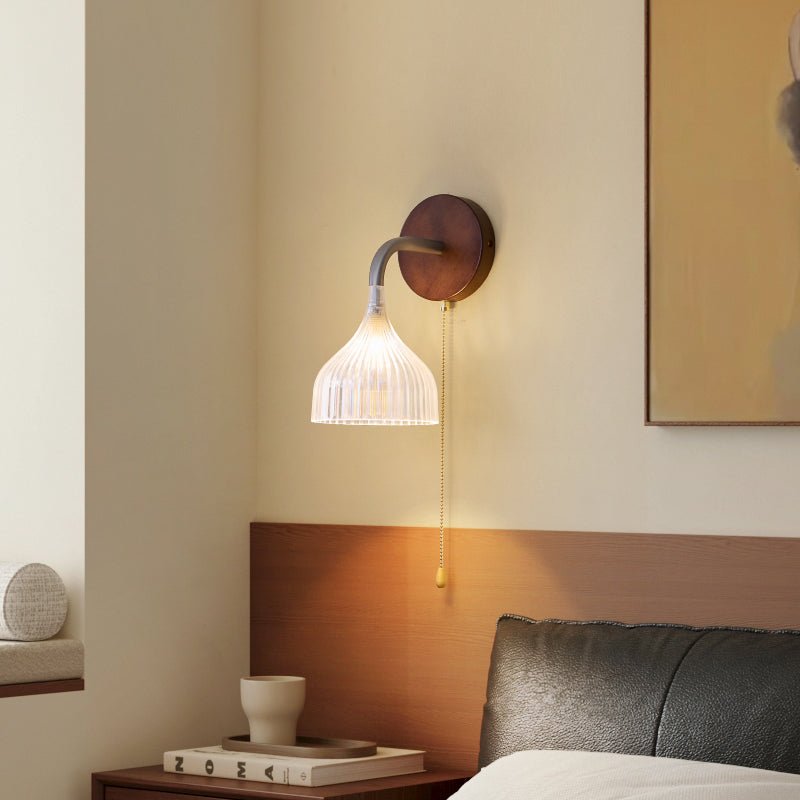 Cimararae elegantie klassieke Houten wandlamp