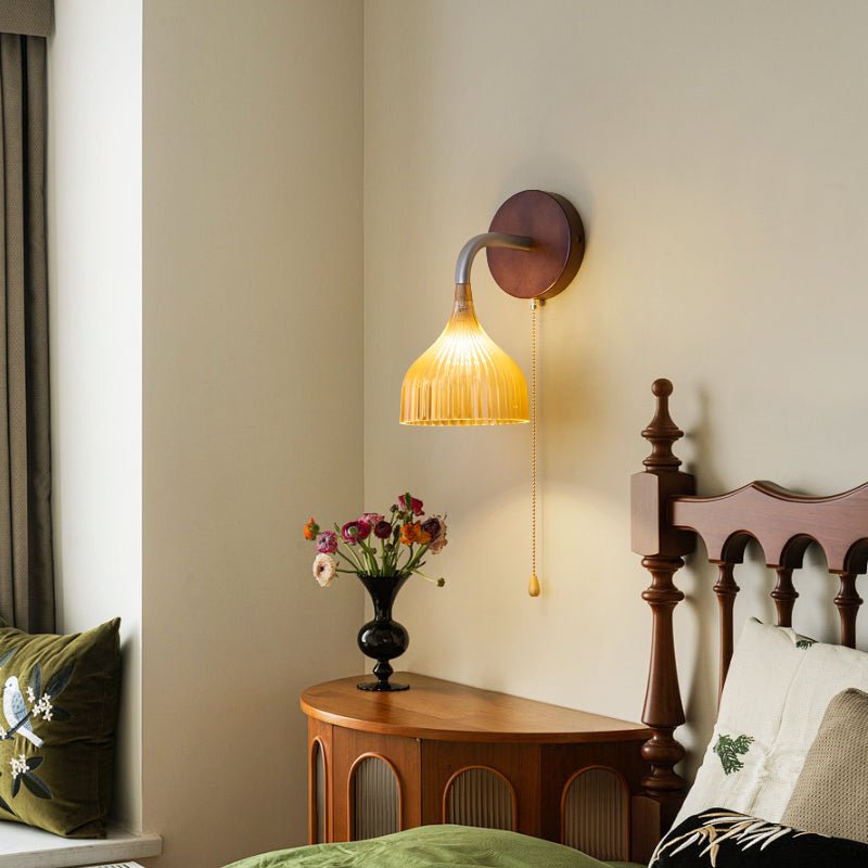 Cimararae elegantie klassieke Houten wandlamp