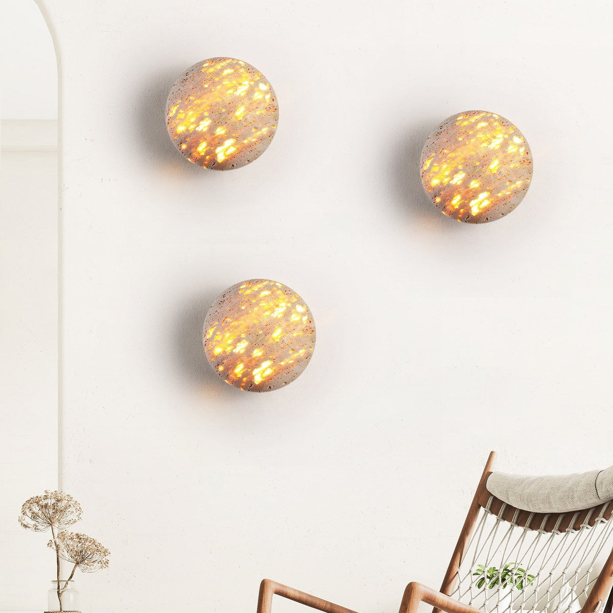 Petaina Luma Stone wandlamp