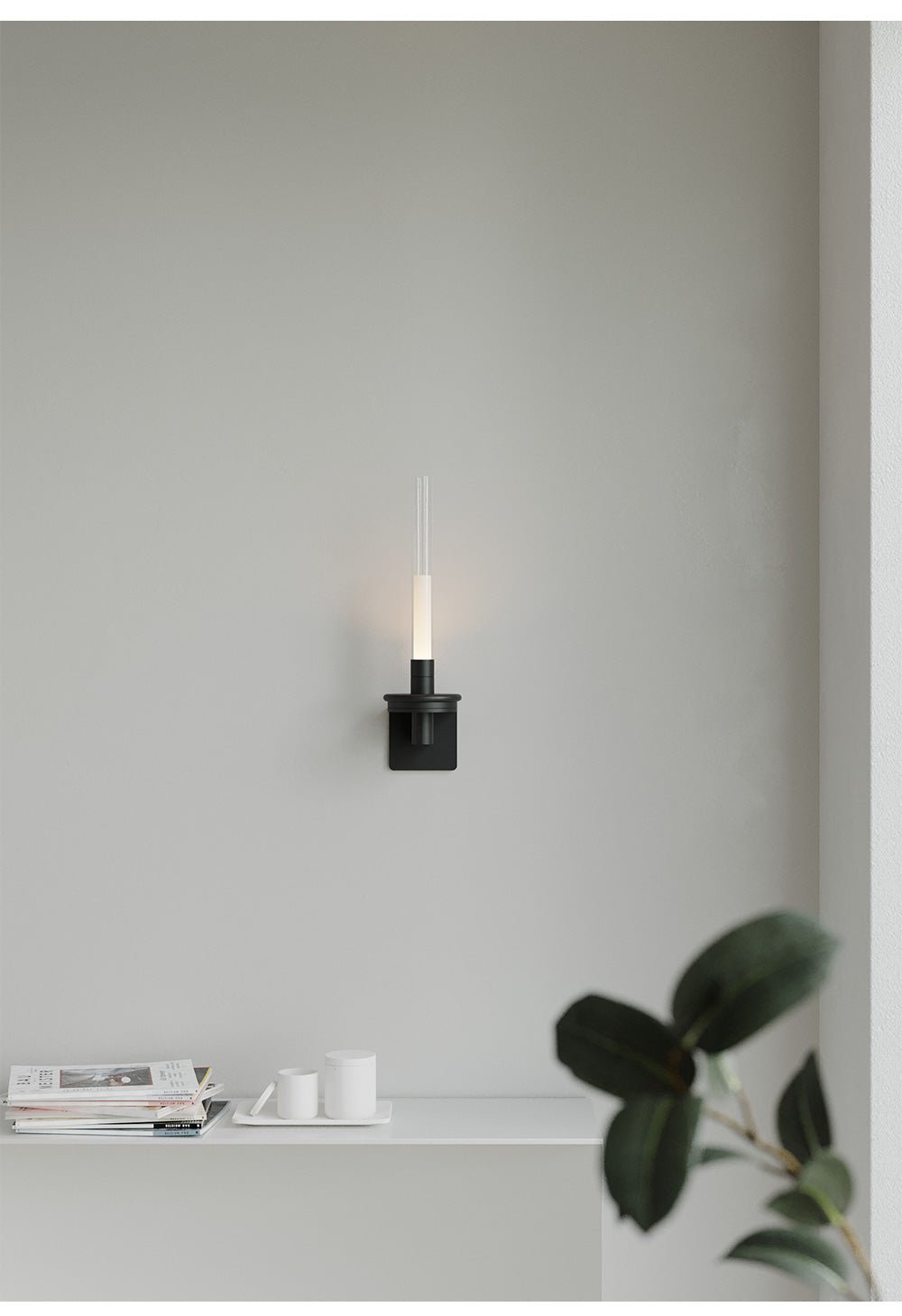 Ripz Stem oplaadbare wandlamp van glas