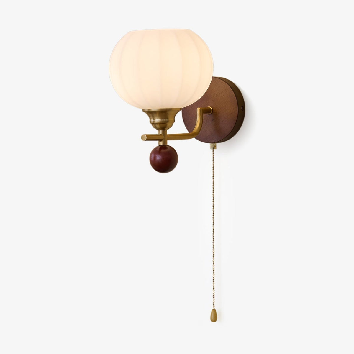 Syleella Premium Noordse kunst Kapelglas houten wandlamp van glas