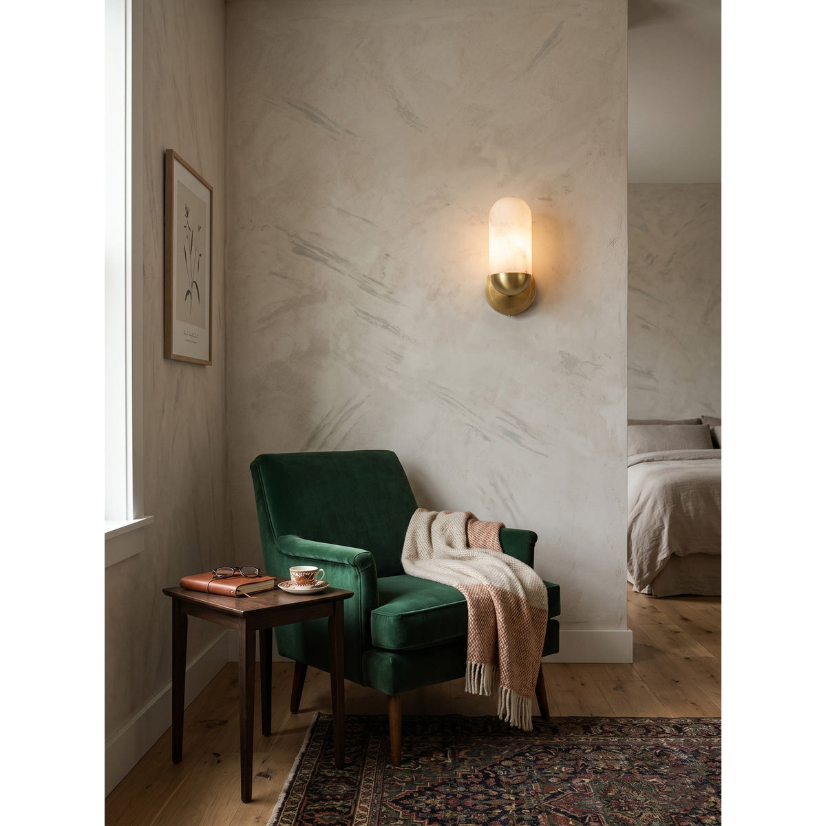 Lumeers albasten wandlamp