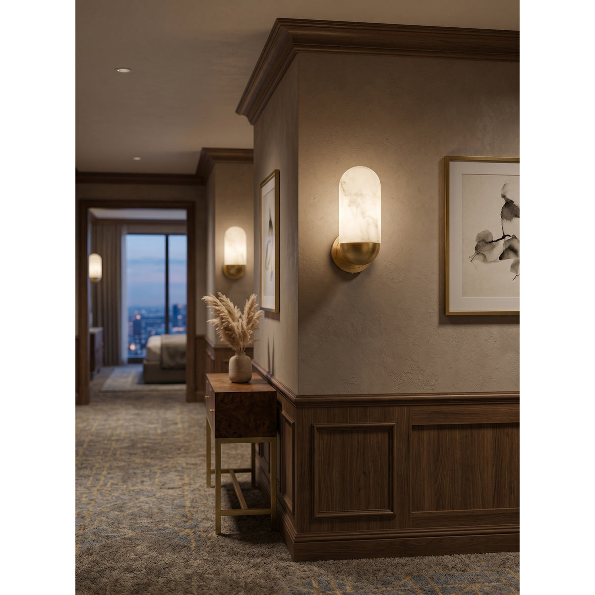 Lumeers albasten wandlamp