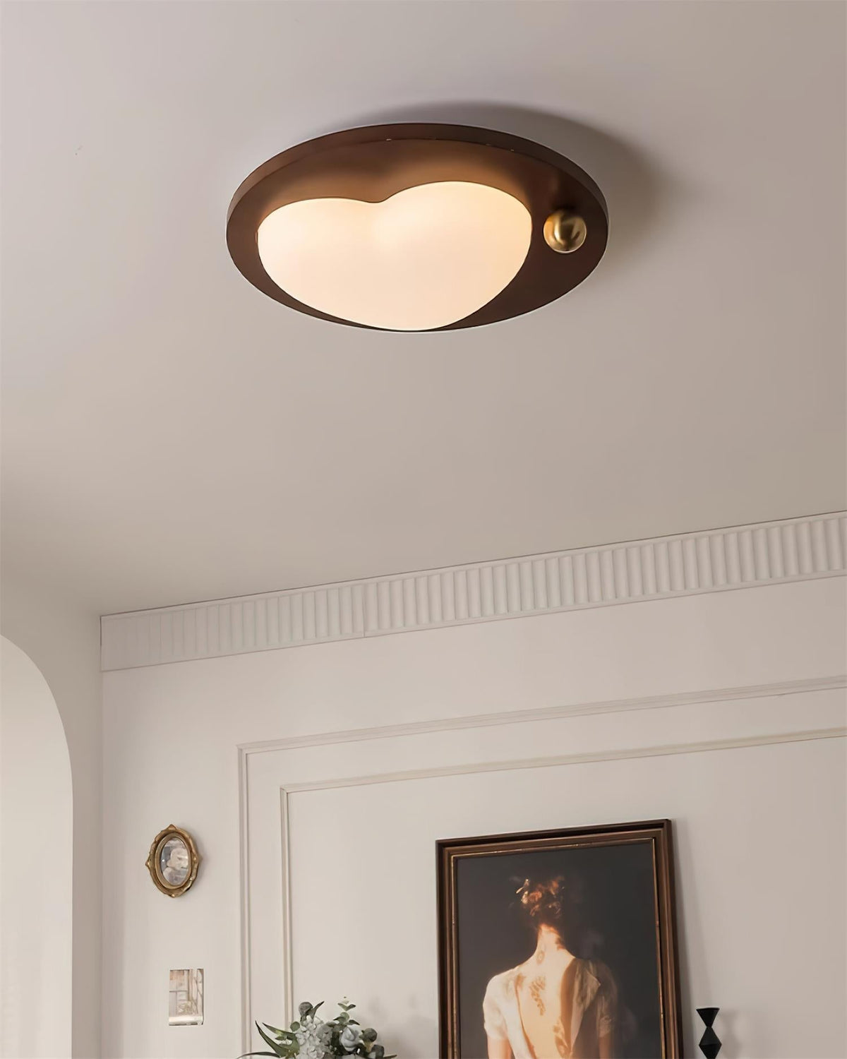 Pivora Vlakke plafondlamp met wolkvormig ontwerp