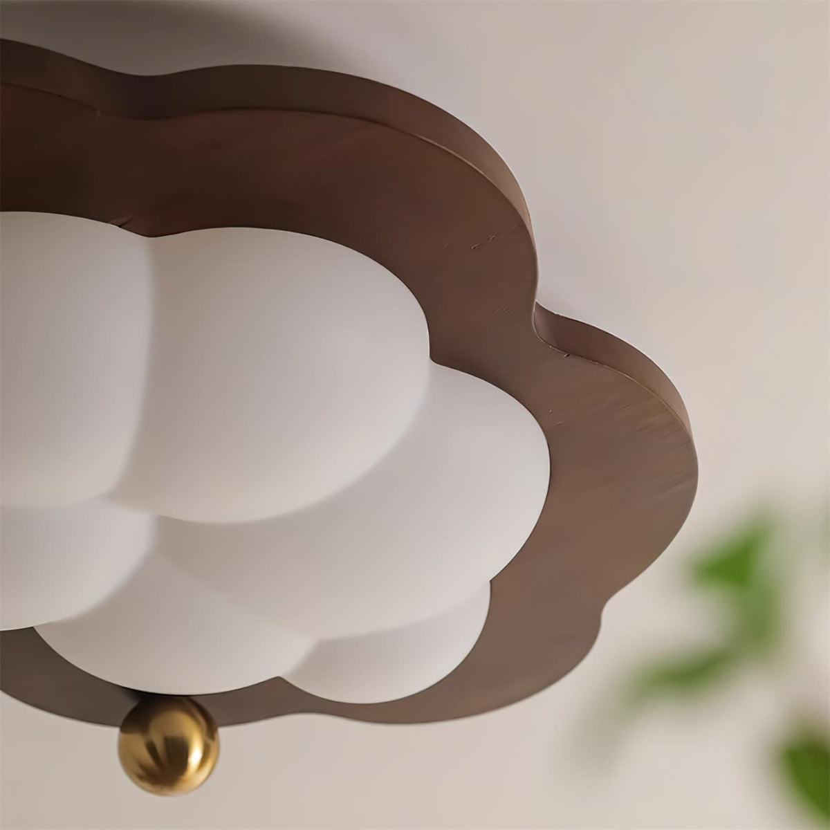 Pivora Vlakke plafondlamp met wolkvormig ontwerp