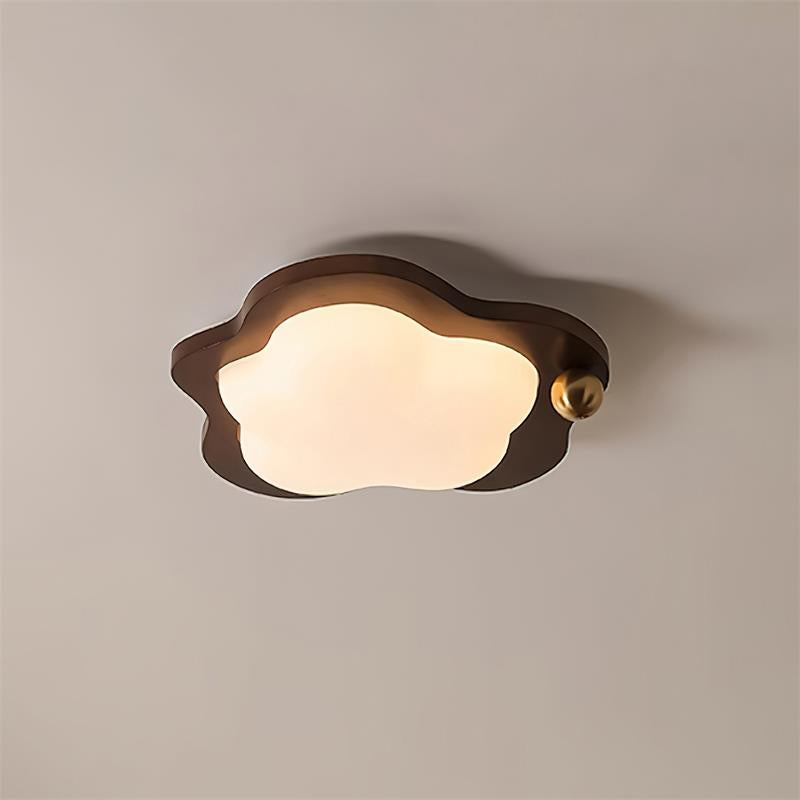 Pivora Vlakke plafondlamp met wolkvormig ontwerp