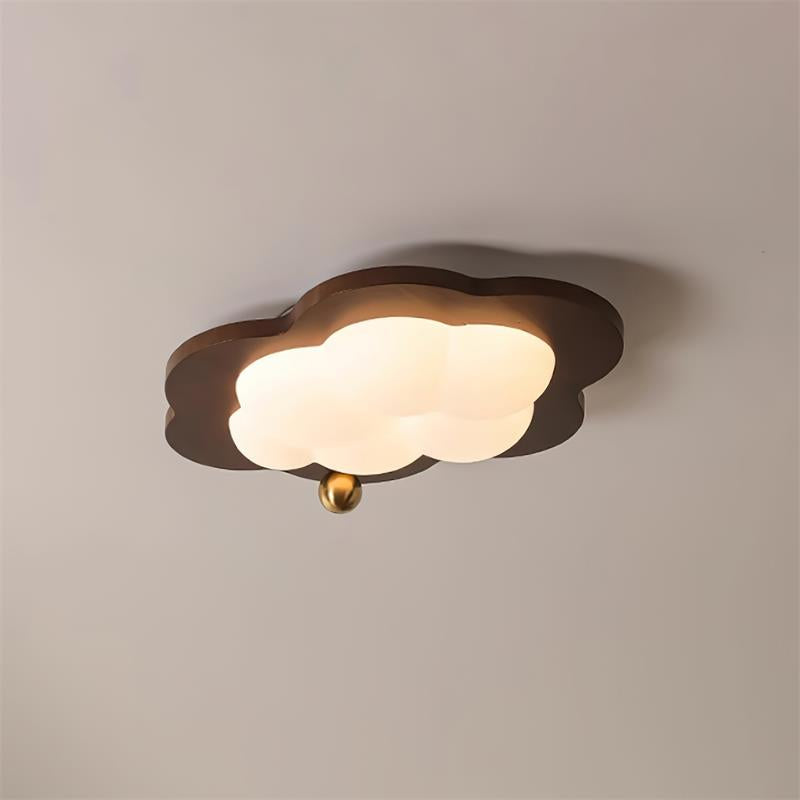 Pivora Vlakke plafondlamp met wolkvormig ontwerp