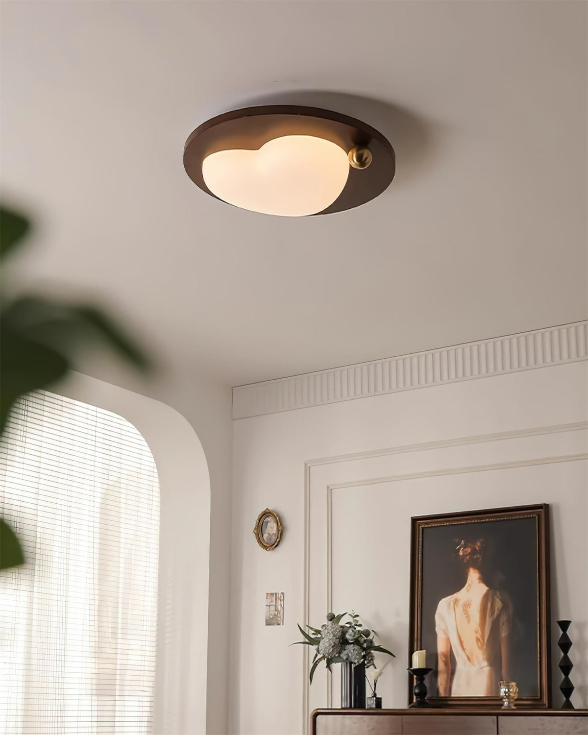 Pivora Vlakke plafondlamp met wolkvormig ontwerp