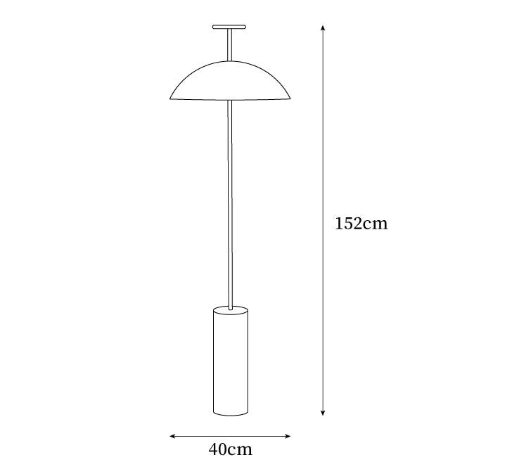 Sorerette vloerlamp