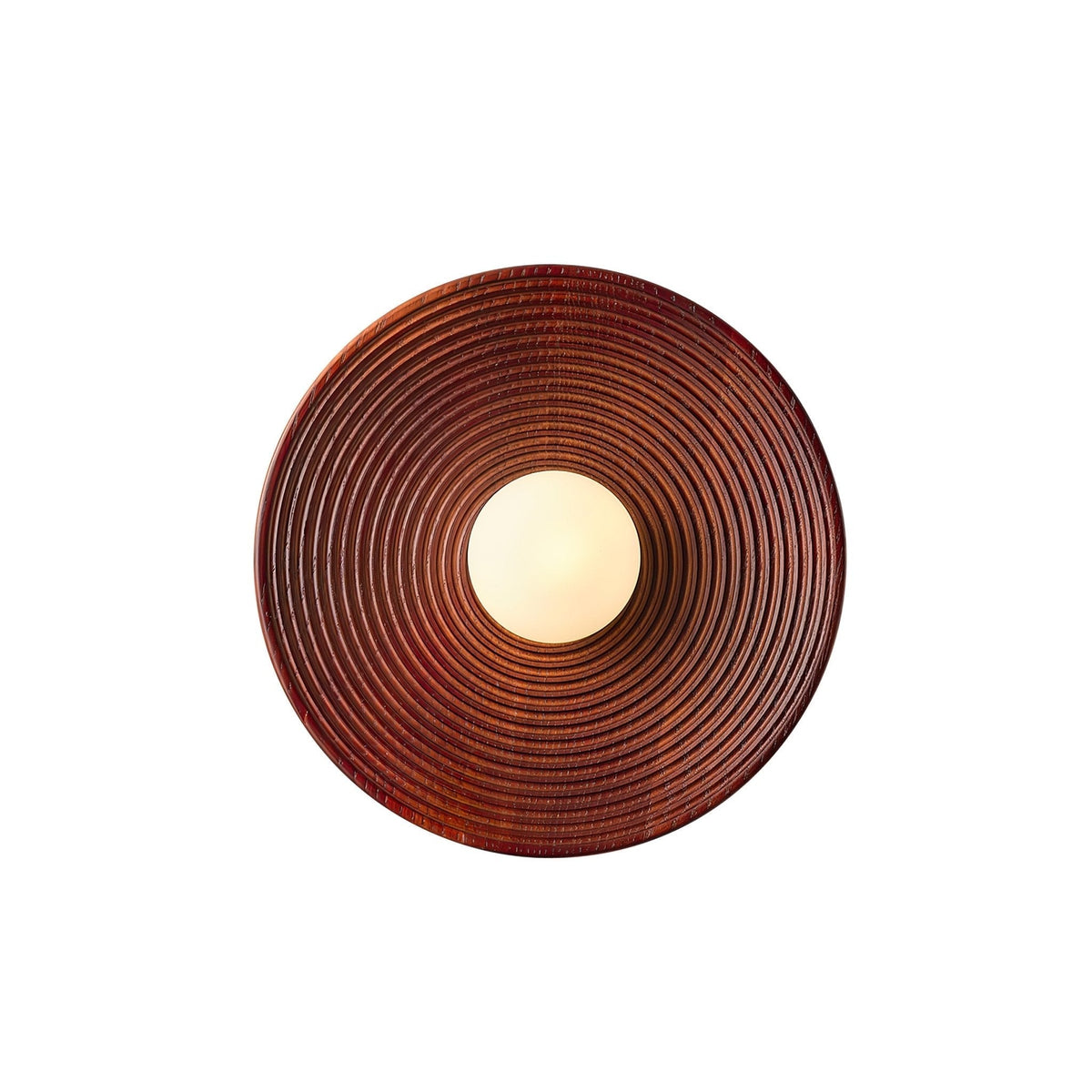 Aldenise Noordse kunst Contour wandlamp van walnoothout