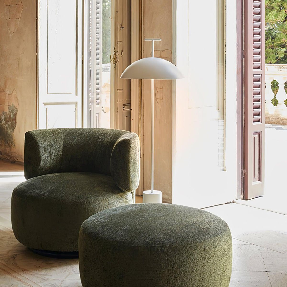 Sorerette vloerlamp