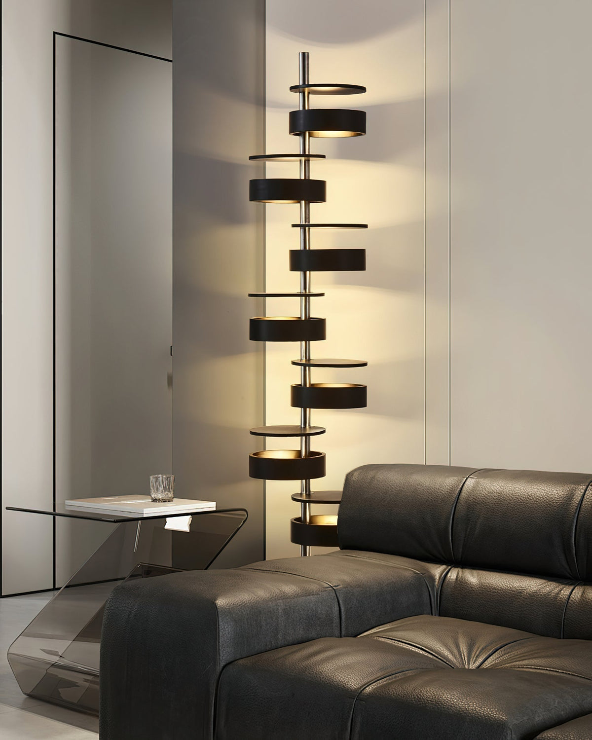 Lynix houten vloerlamp