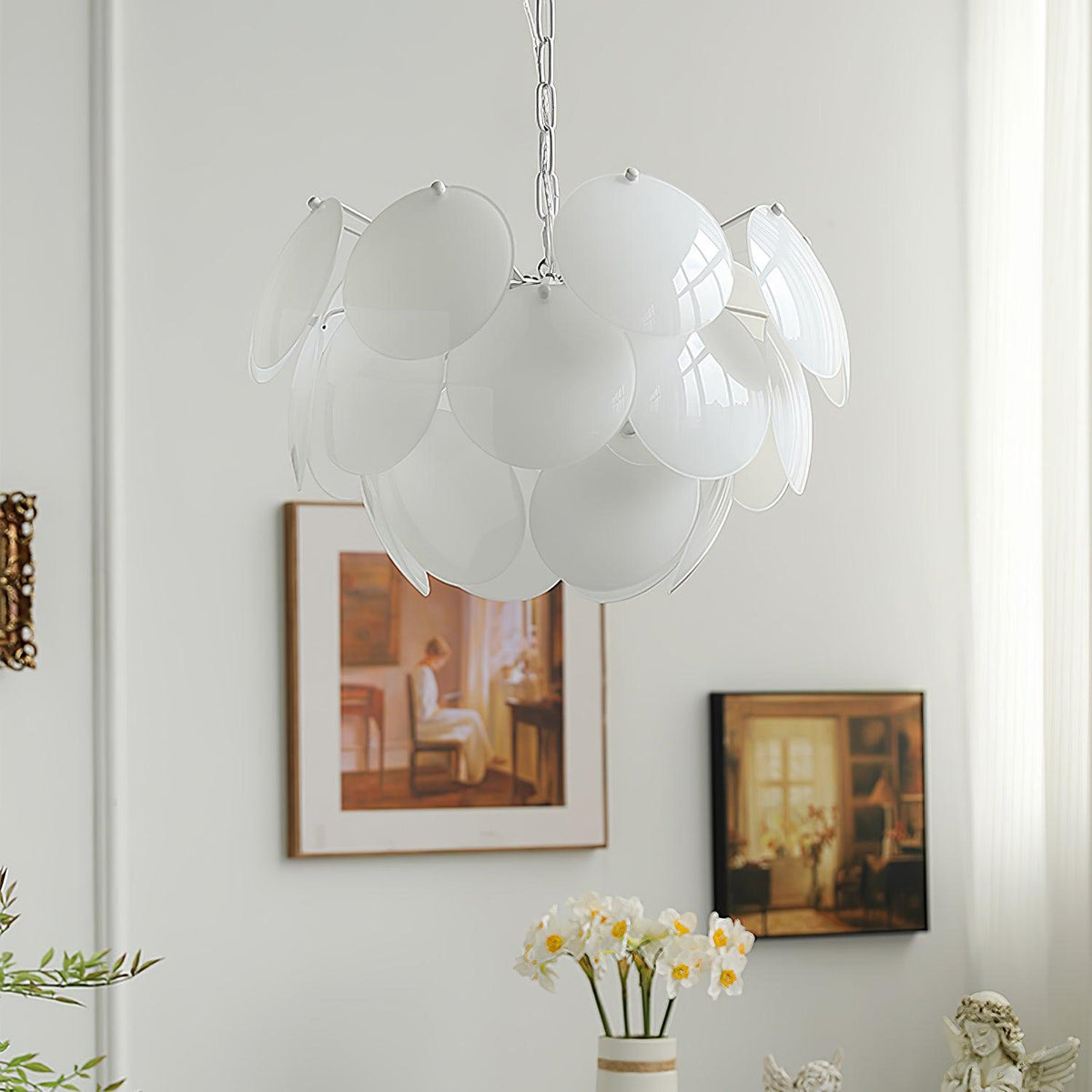 Sophia Minimalistische kroonluchter van glas