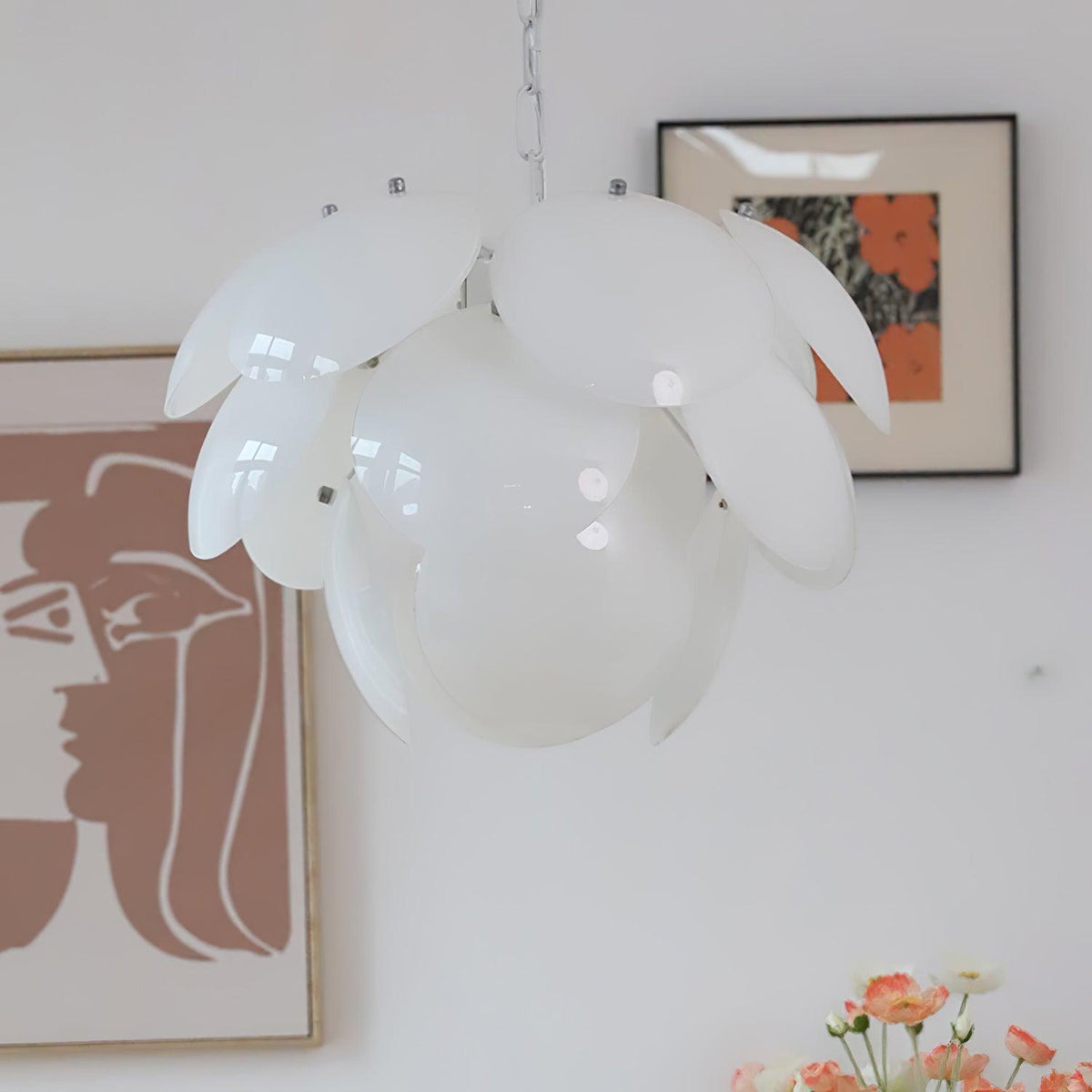 Sophia Minimalistische kroonluchter van glas