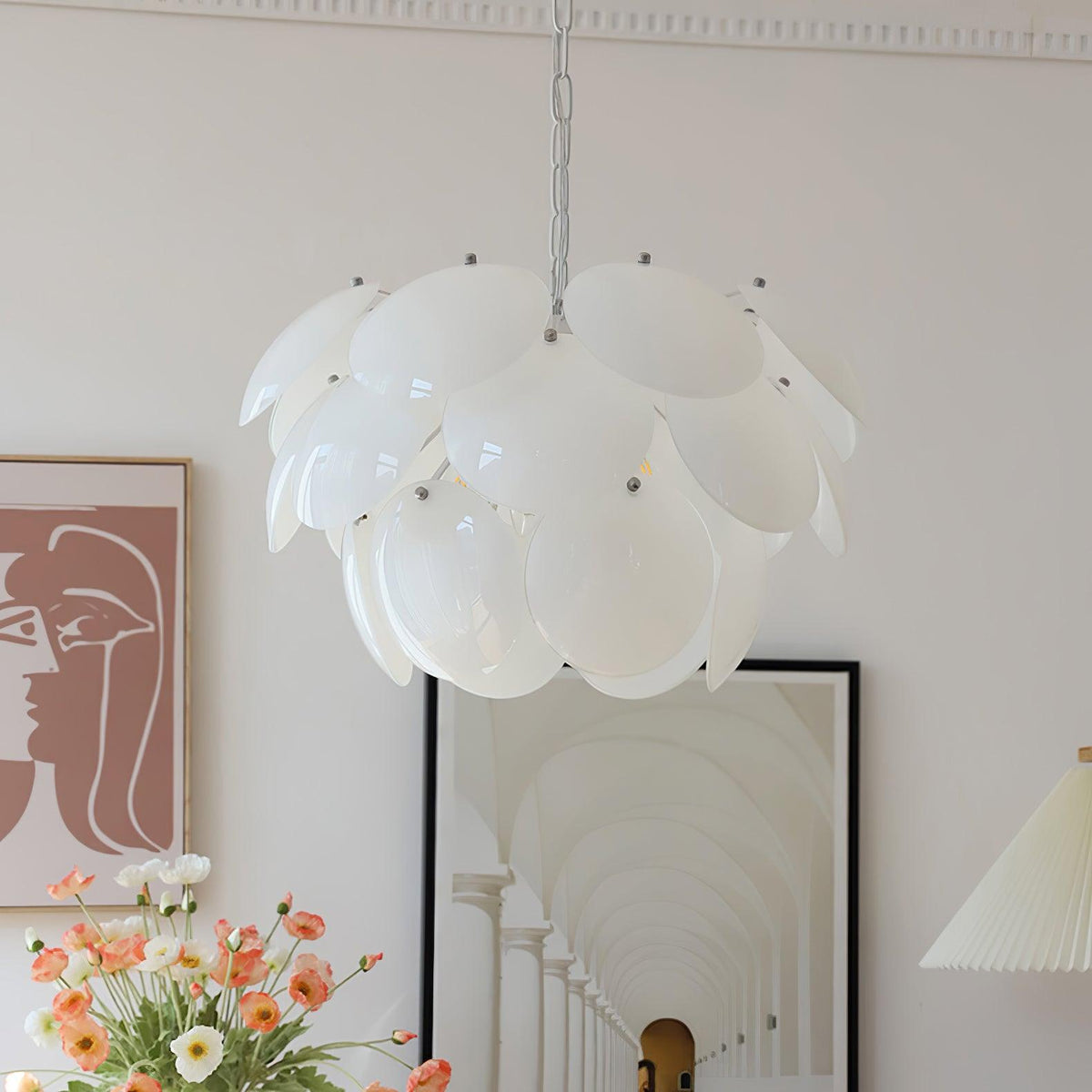 Sophia Minimalistische kroonluchter van glas