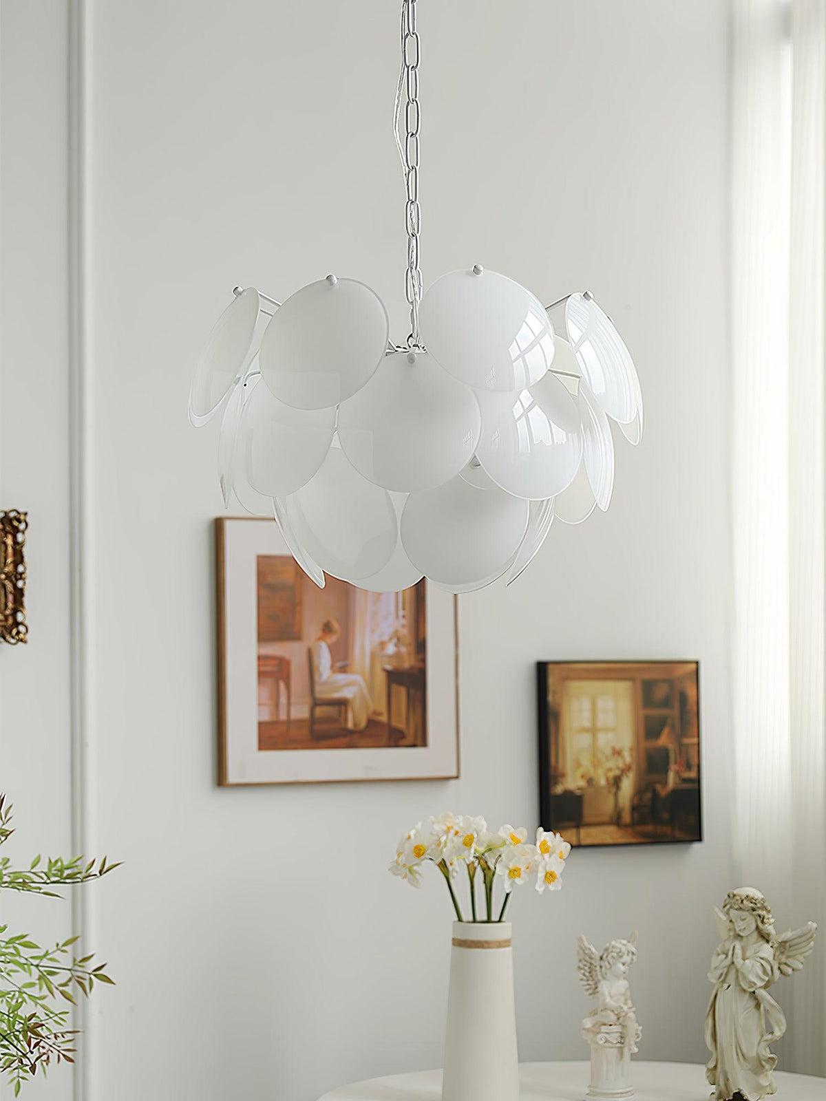 Sophia Minimalistische kroonluchter van glas