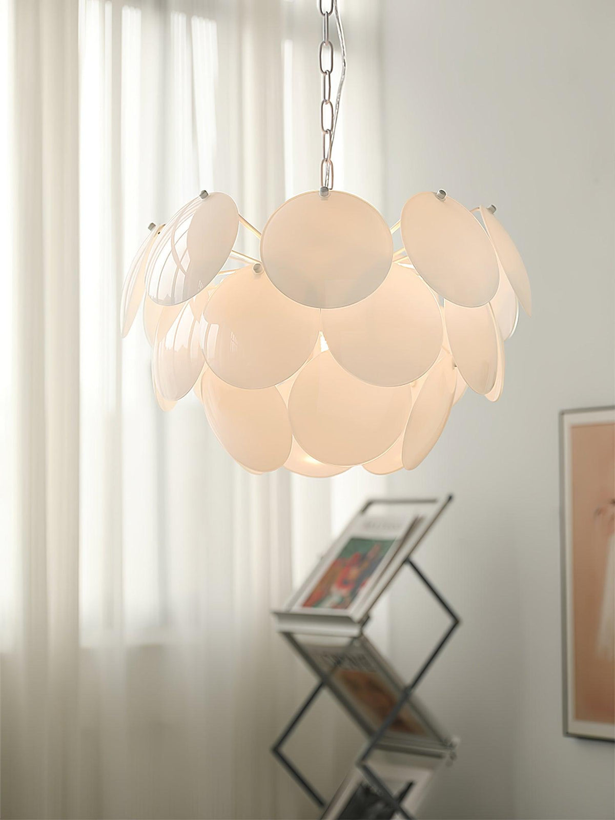 Sophia Minimalistische kroonluchter van glas