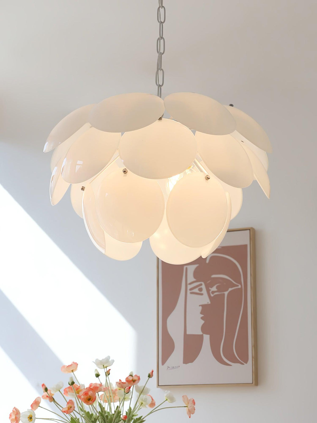 Sophia Minimalistische kroonluchter van glas