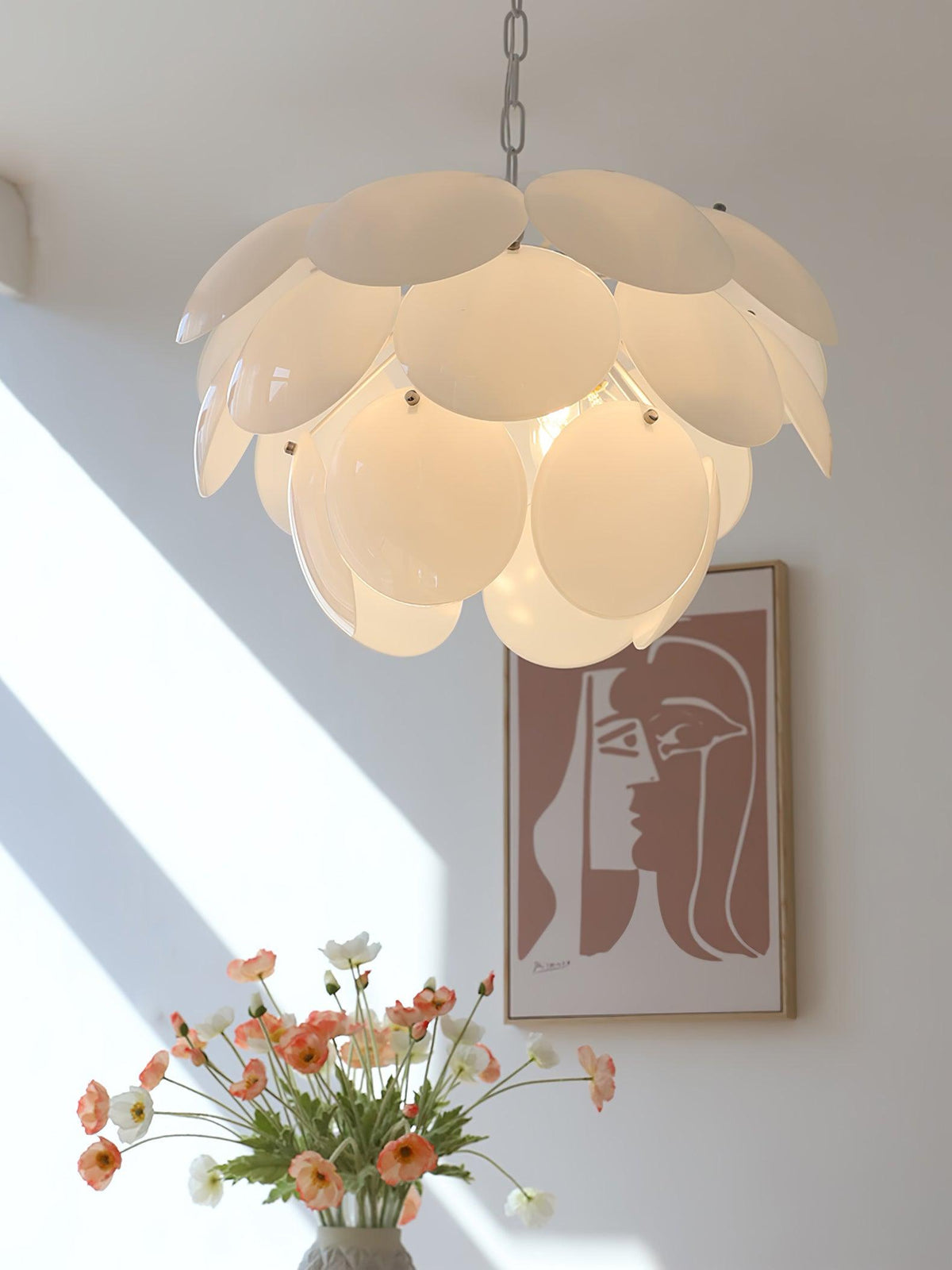 Sophia Minimalistische kroonluchter van glas