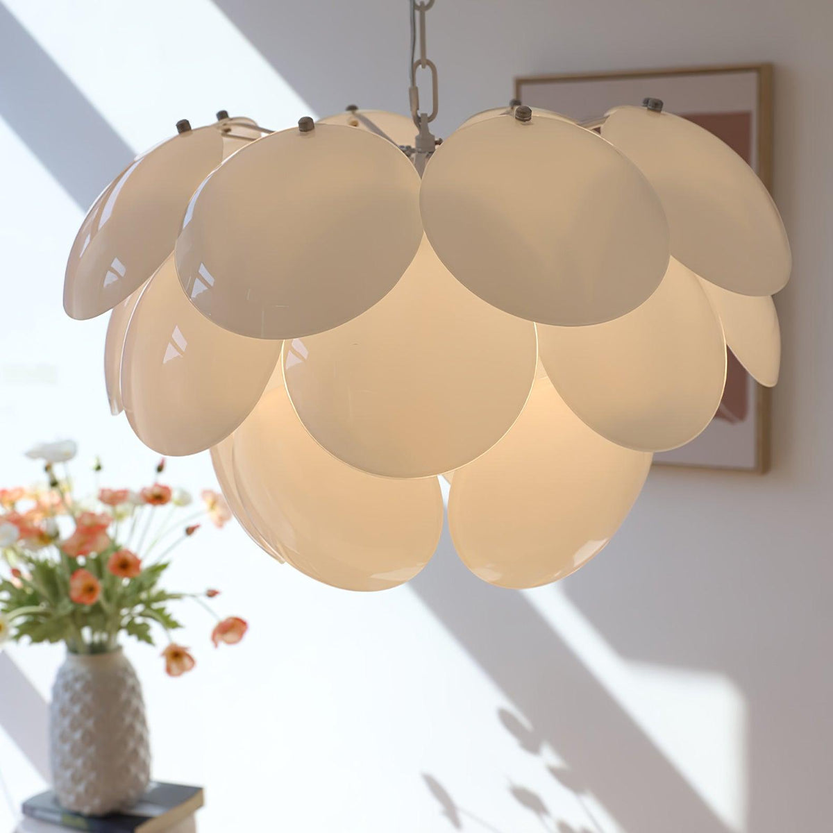 Sophia Minimalistische kroonluchter van glas
