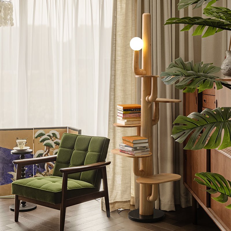 Rymb Houten Boom vloerlamp