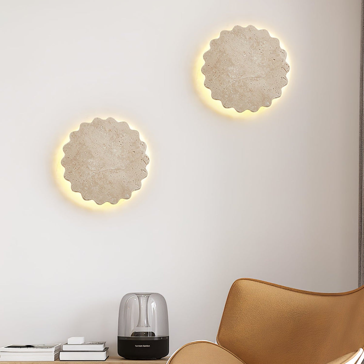 Viraanette Luna Scallop wandlamp