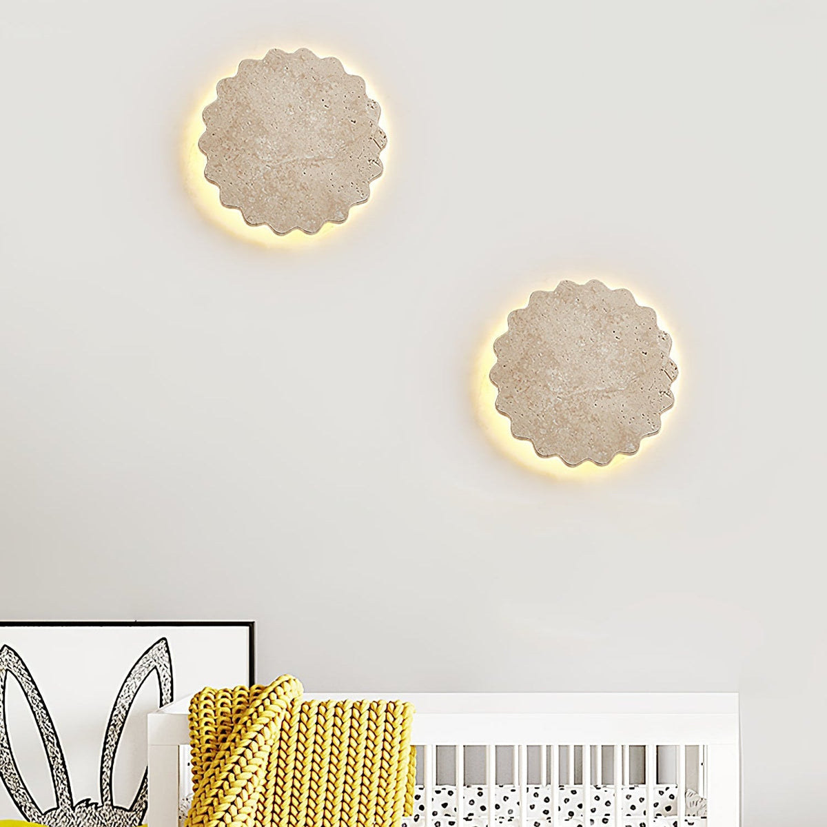 Viraanette Luna Scallop wandlamp