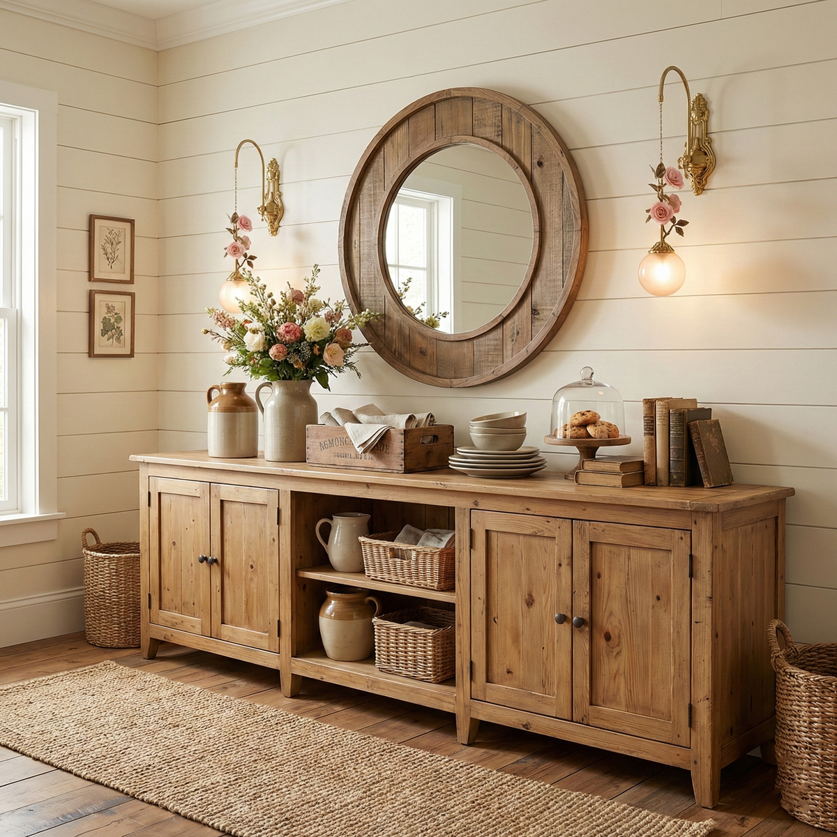 Roseline wandlamp