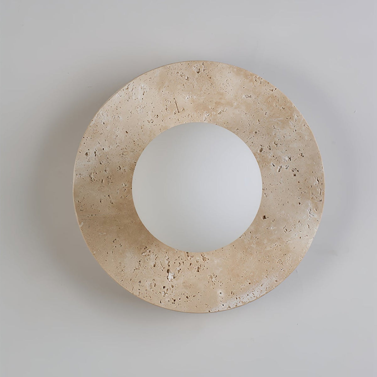 Sereella plafondlamp in travertin