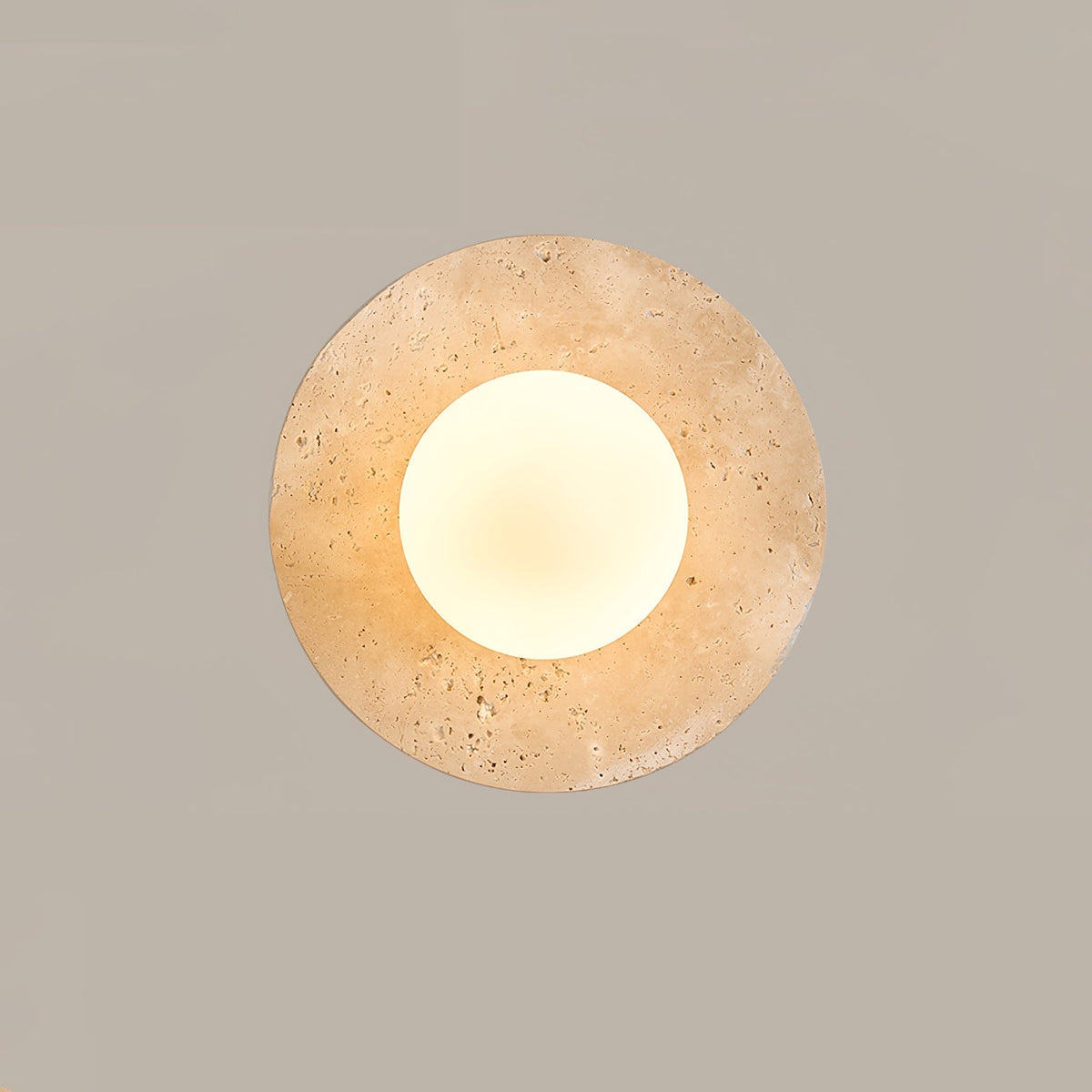 Sereella plafondlamp in travertin