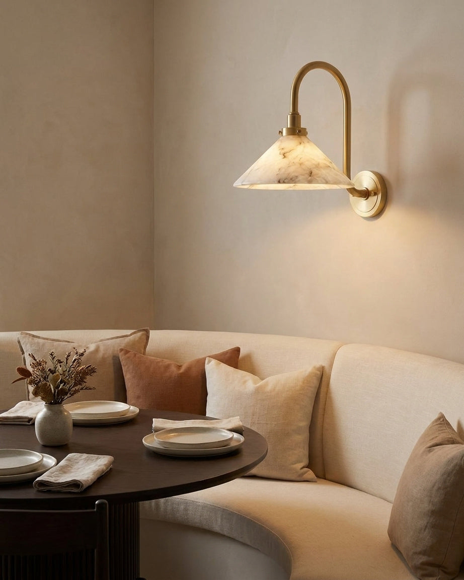 Albanella albasten wandlamp