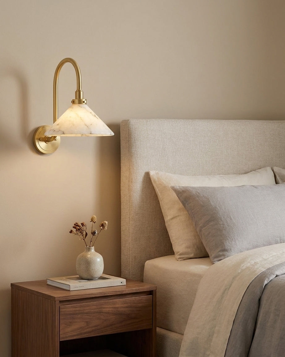 Albanella albasten wandlamp