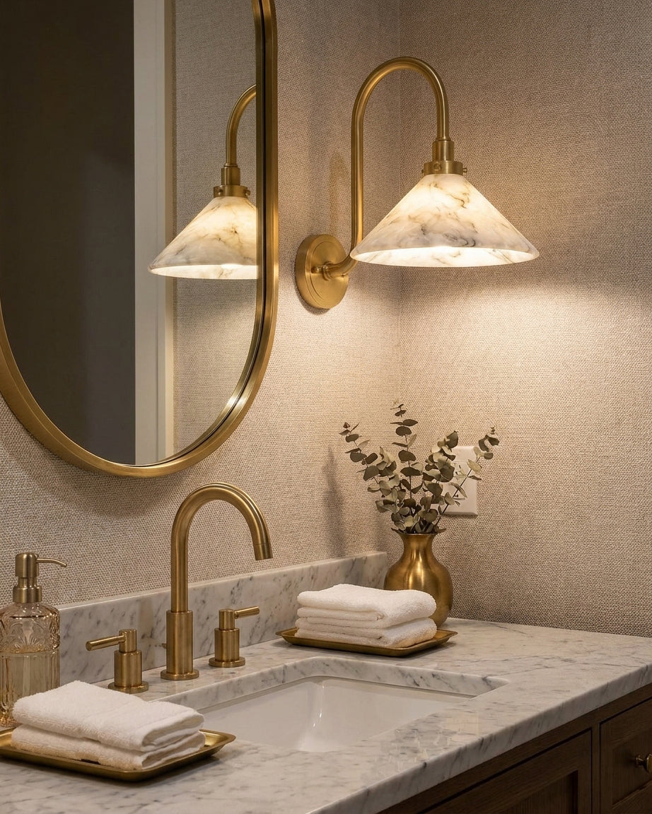 Albanella albasten wandlamp