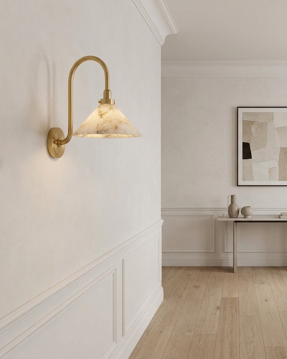 Albanella albasten wandlamp