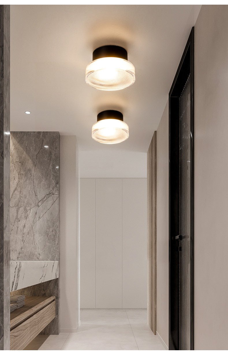 Noct Ribbed glas wandlamp