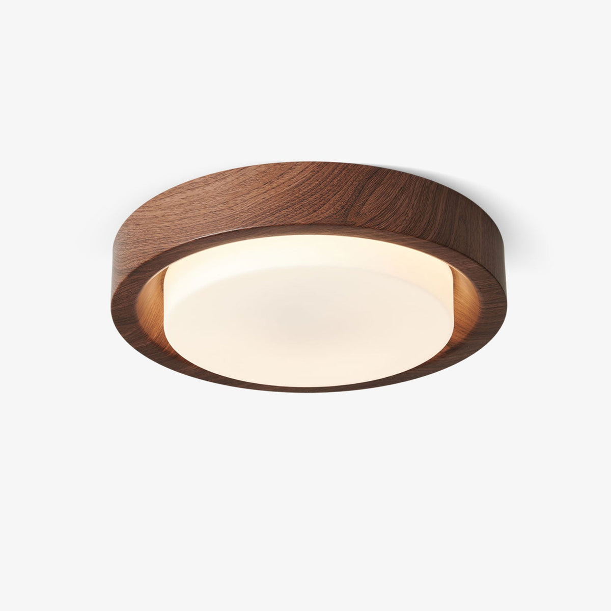 Sylaeon Minimalistische plafondlamp van walnoothout