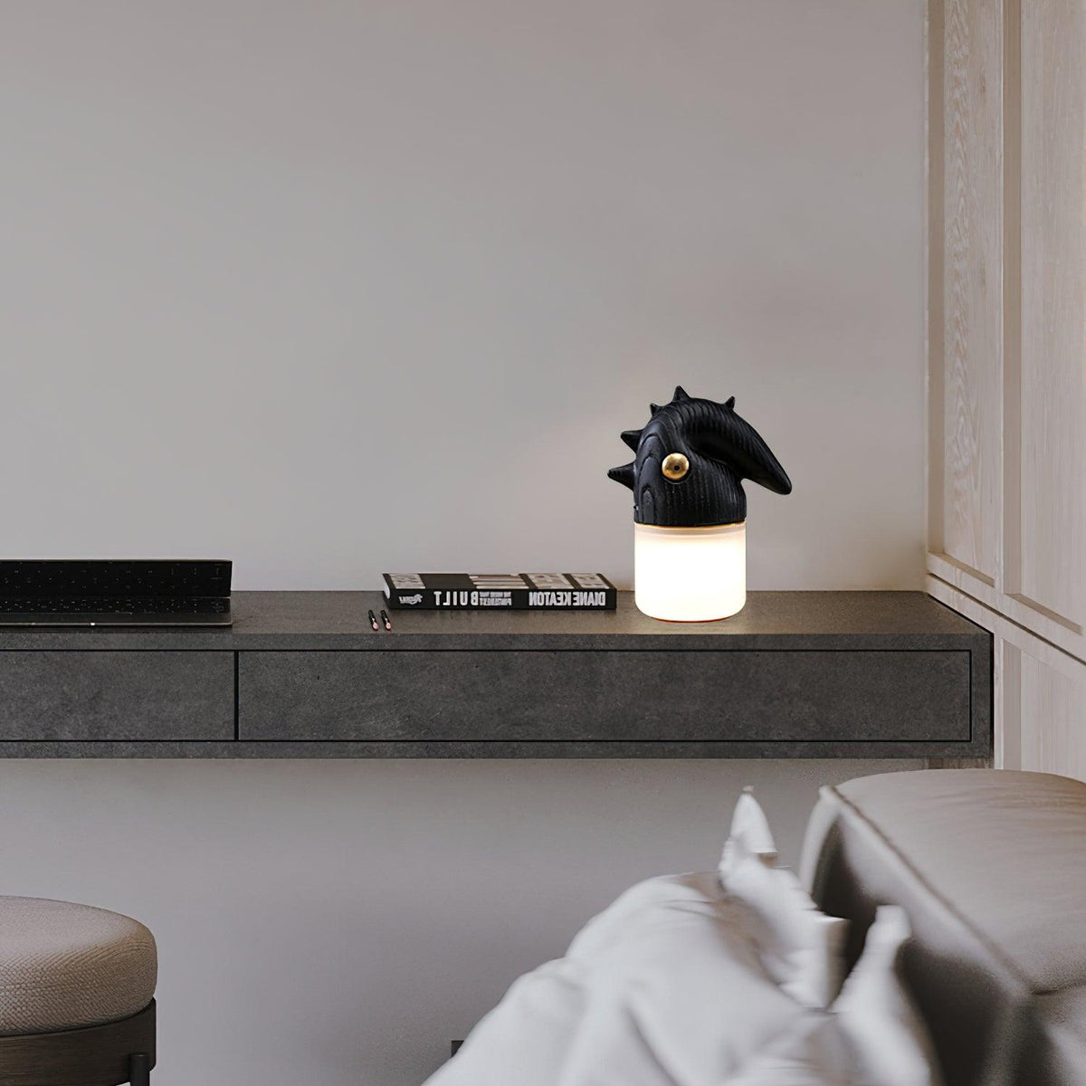 Jerry moderne tafellamp van hout