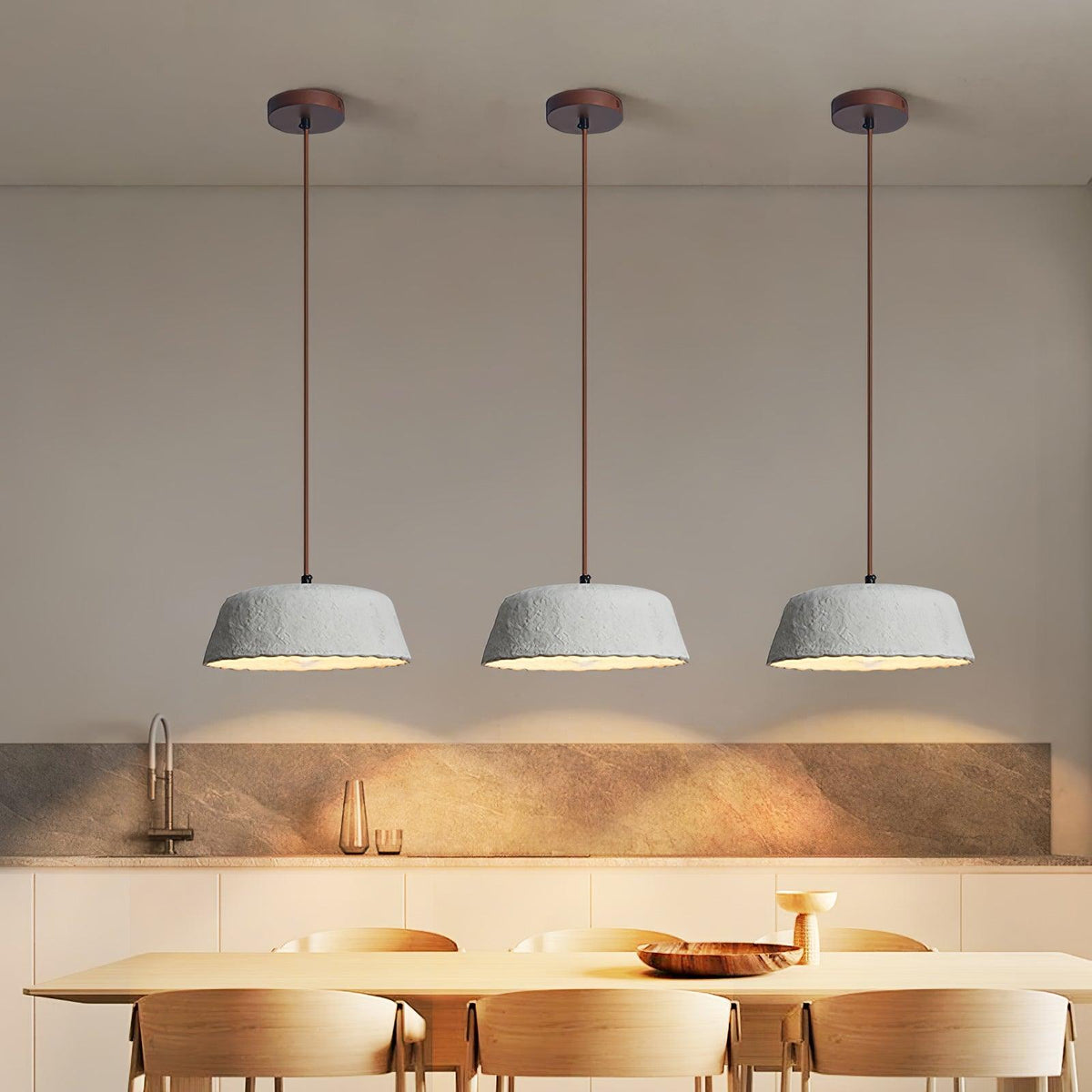 Stone Moderne hanglamp van hout