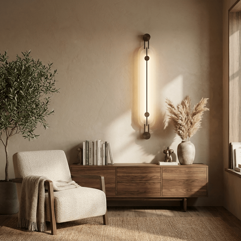 Eirirenne wandlamp in albast
