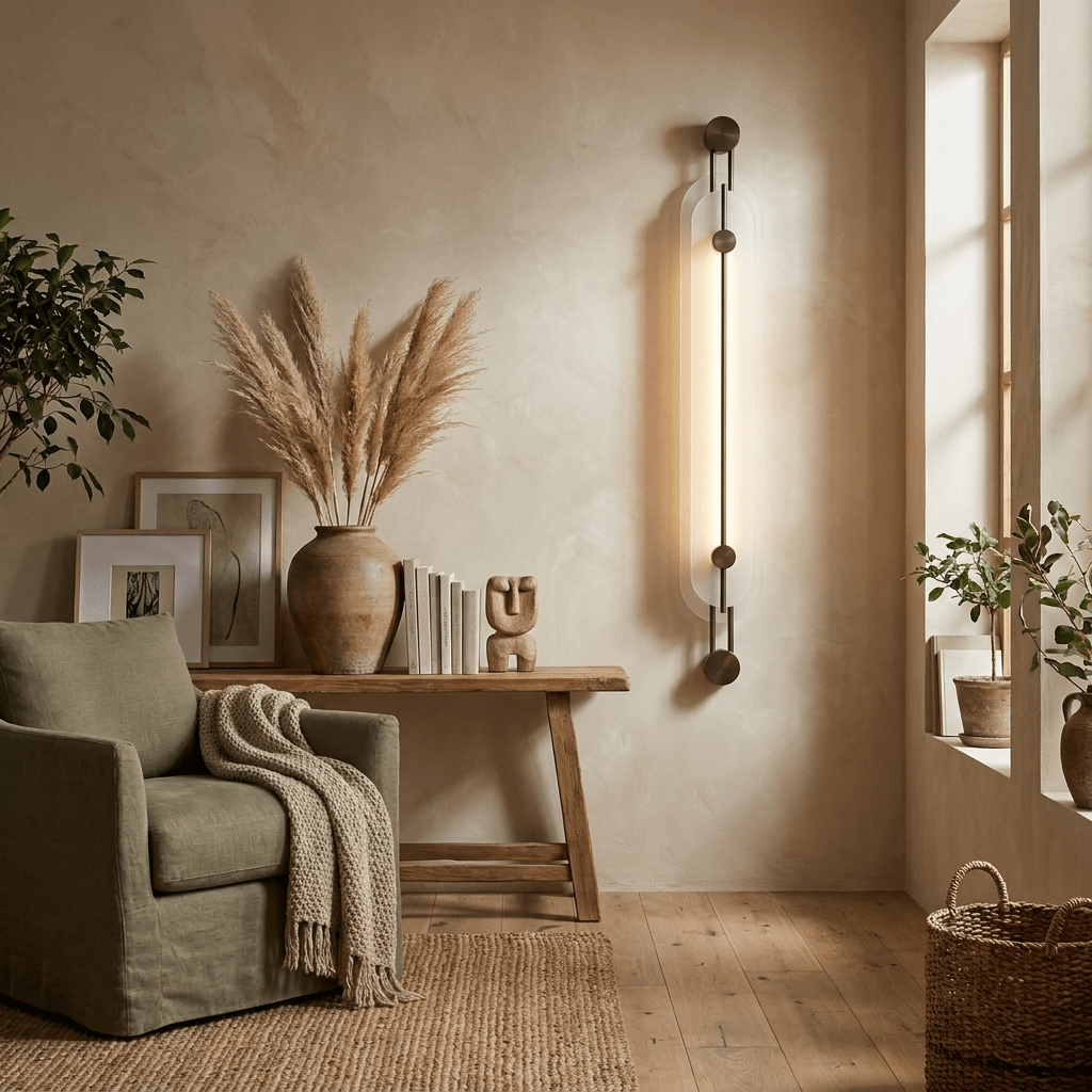 Eirirenne wandlamp in albast