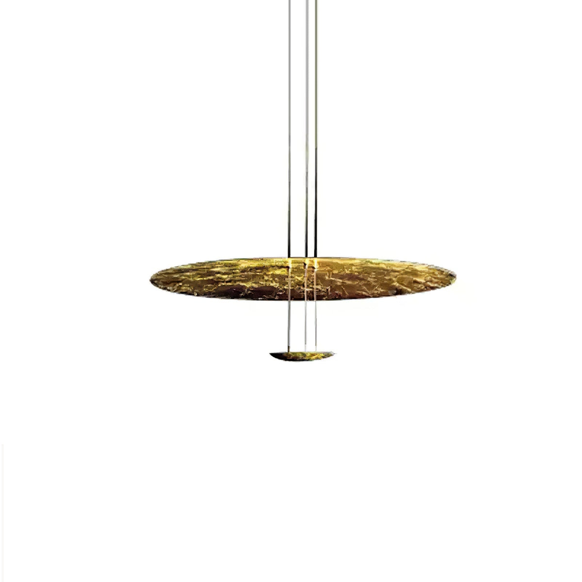 Phelion gelaagde hanglamp van goudfolie