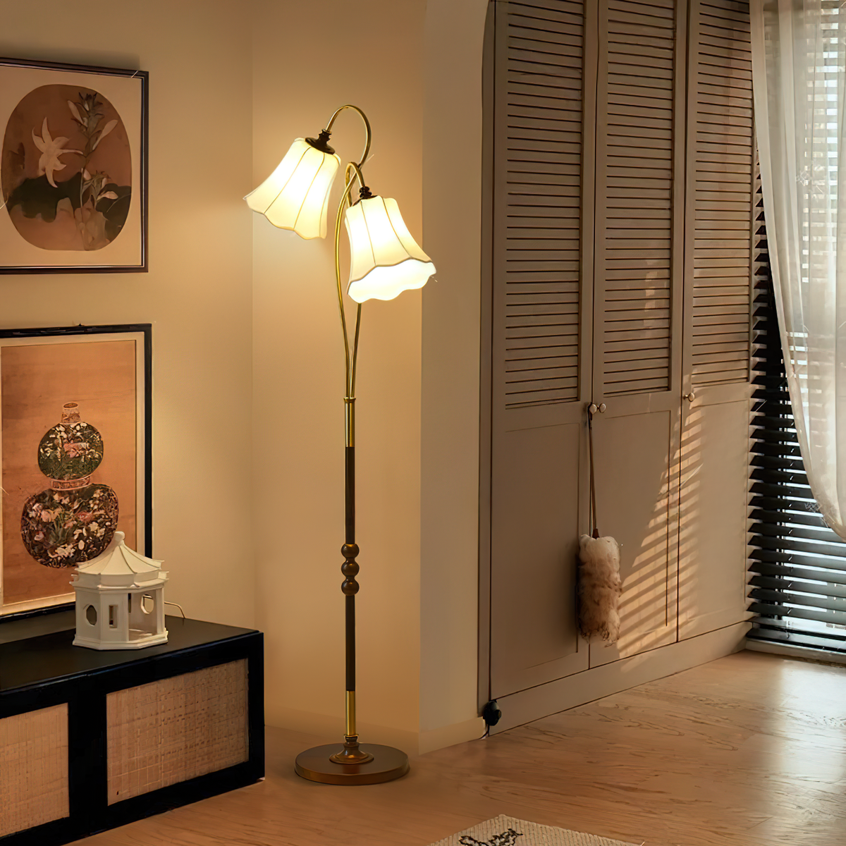 Tuliple vloerlamp