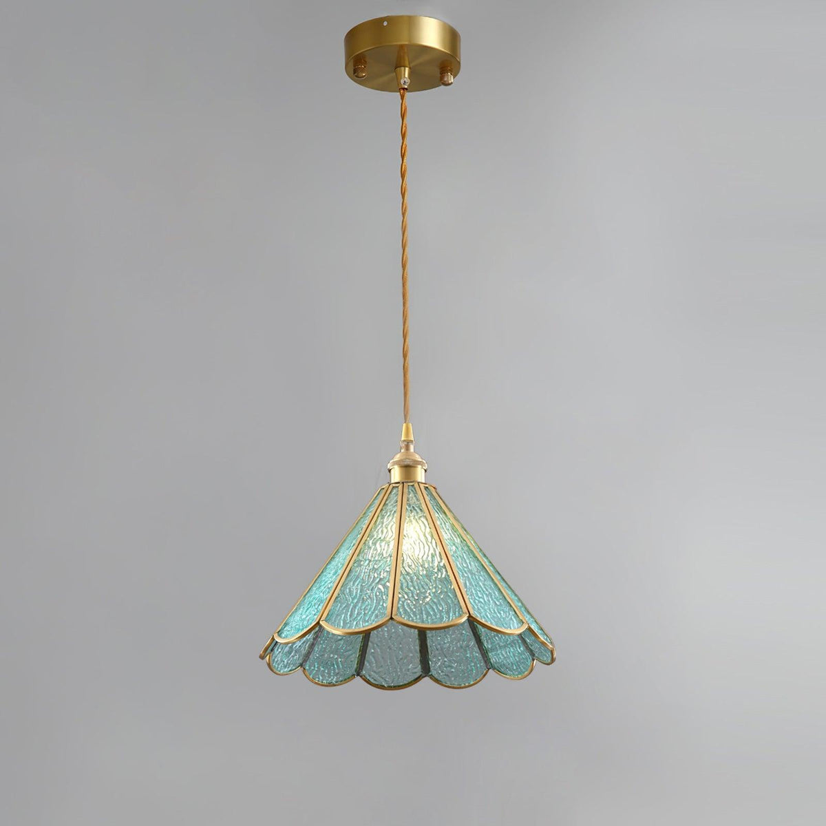 Lione roze ingekleurd glas hanglamp