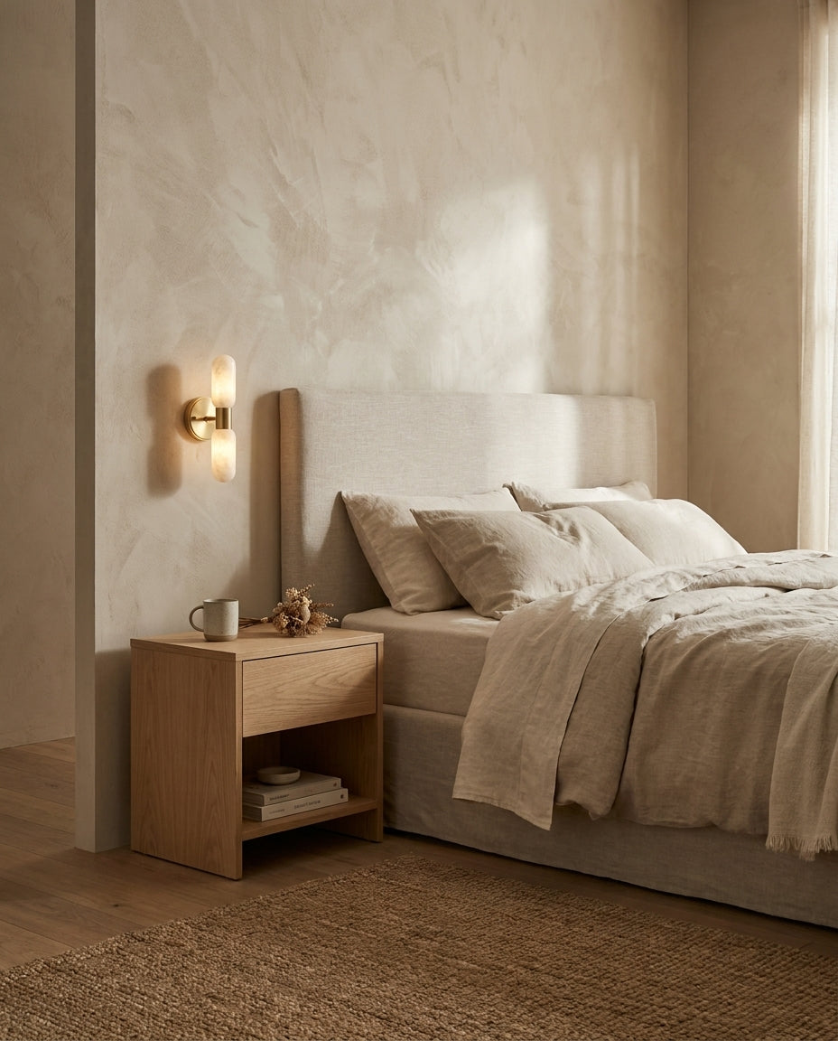 Odilia albasten wandlamp