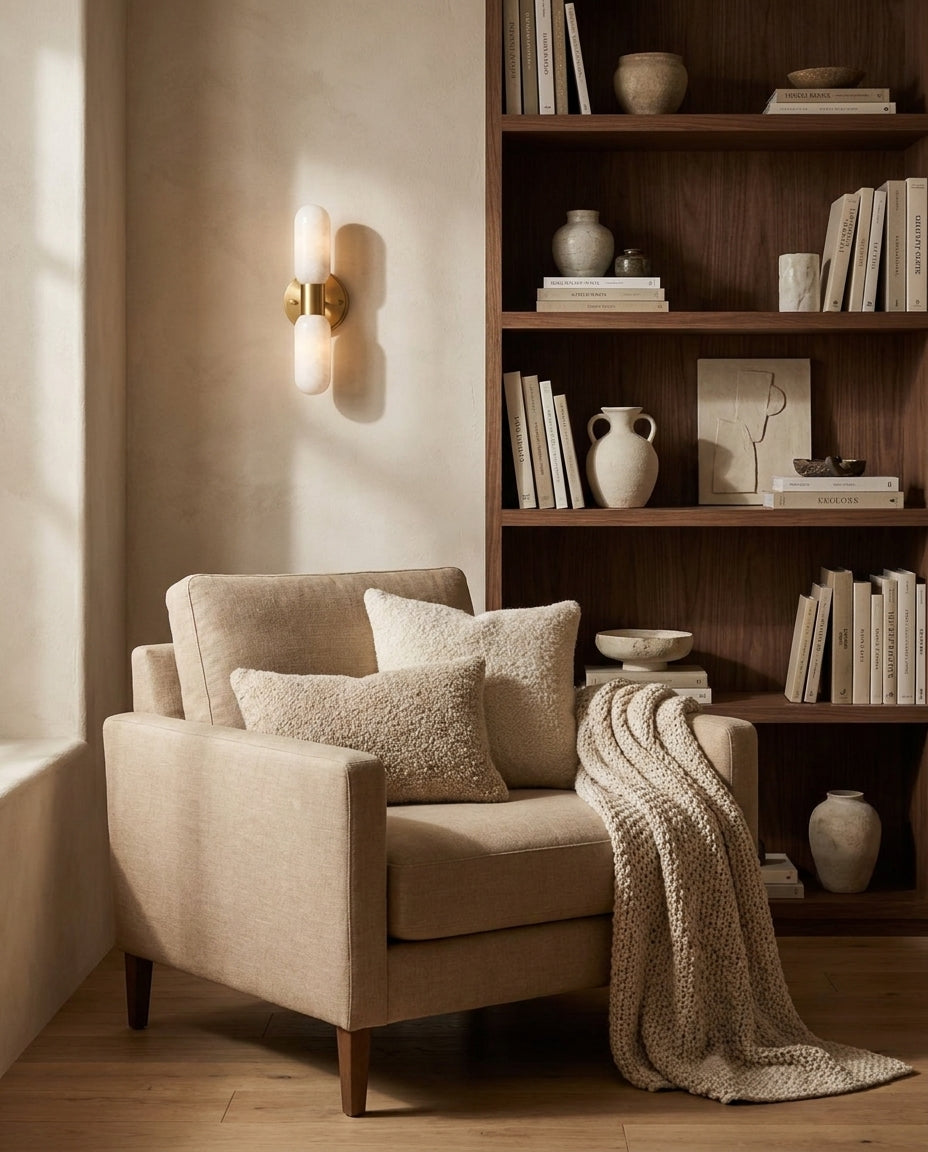 Odilia albasten wandlamp