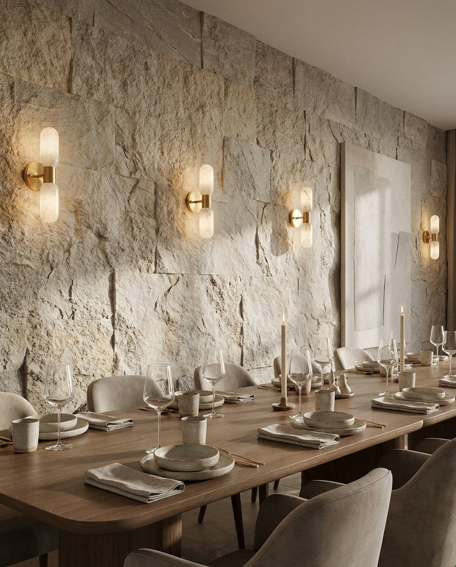 Odilia albasten wandlamp