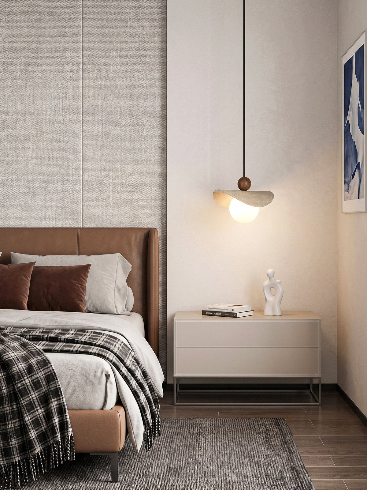 Jorwick travertijn kralen hanglamp