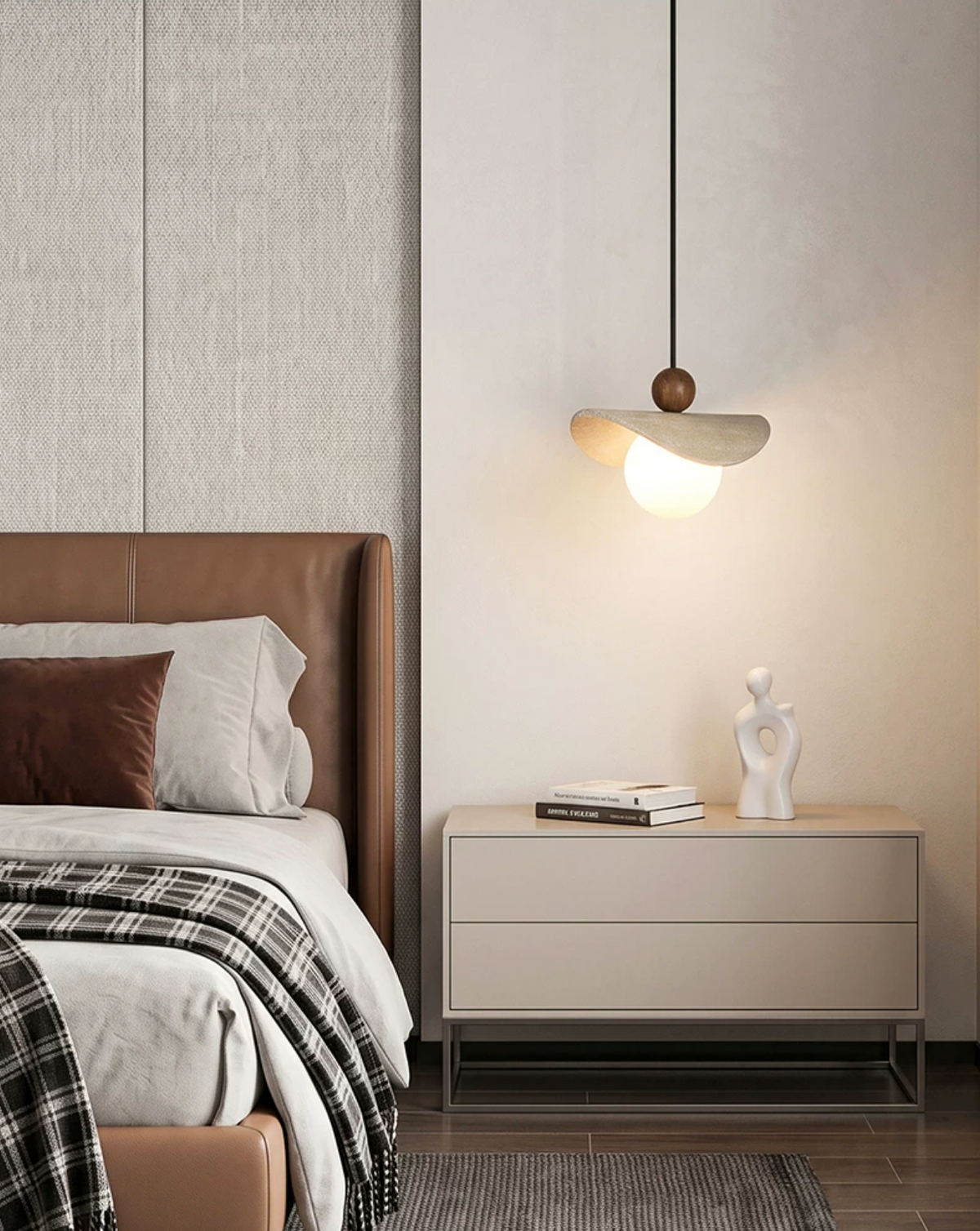 Jorwick travertijn kralen hanglamp