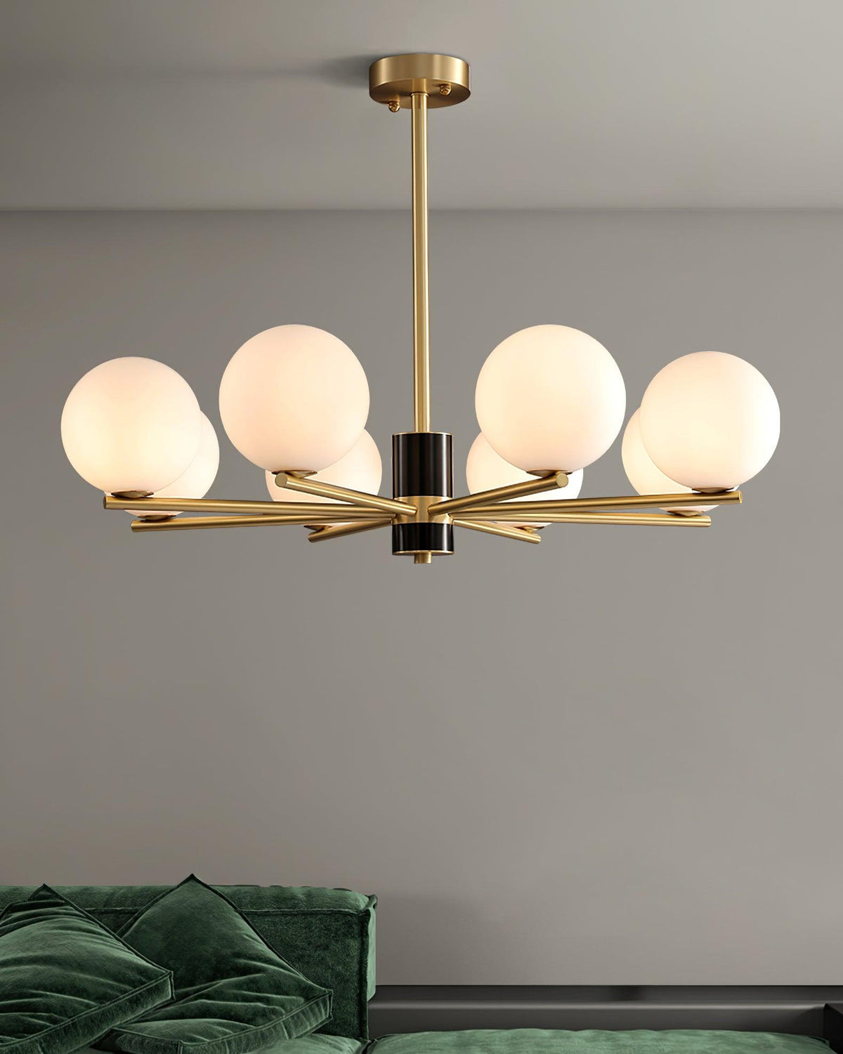 Covynel Mid-Century messing kroonluchter